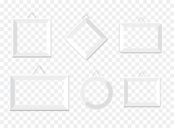 Black and white Square Area Pattern - Silver Baby Photo Frame 