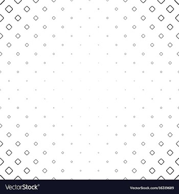 Black and white square pattern - abstract vector image