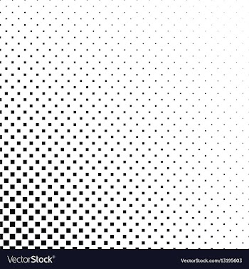 Black and white square pattern background design vector image