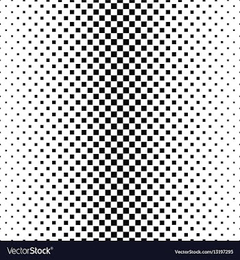 Black and white square pattern background design vector image