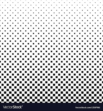 Black and white square pattern background design vector image