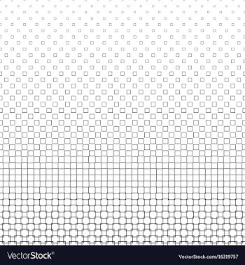 Black and white square pattern - background design vector image