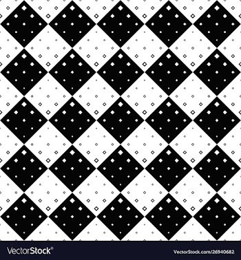 Black and white square pattern background design vector image