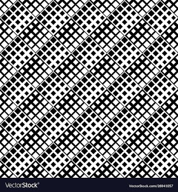 Black and white square pattern background design vector image