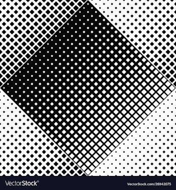 Black and white square pattern background design vector image