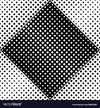 Black and white square pattern background design vector image