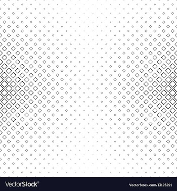 Black and white square pattern background vector image