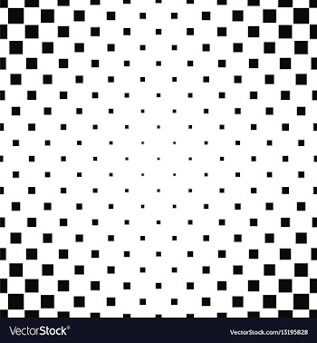 Black and white square pattern background vector image