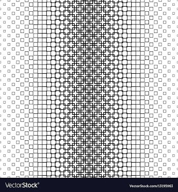 Black and white square pattern background vector image