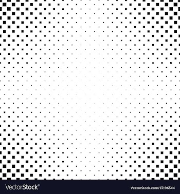 Black and white square pattern background vector image