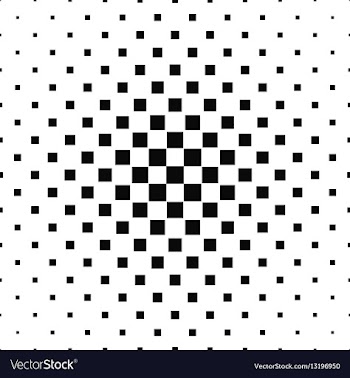Black and white square pattern background vector image