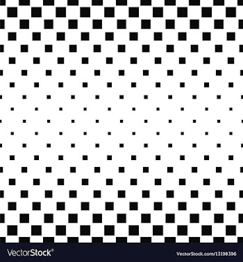 Black and white square pattern background vector image