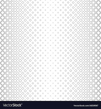 Black and white square pattern background vector image