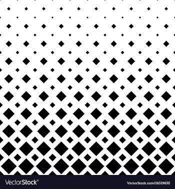 Black and white square pattern background vector image