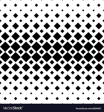 Black and white square pattern background vector image
