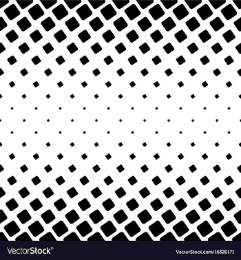 Black and white square pattern - geometric vector image