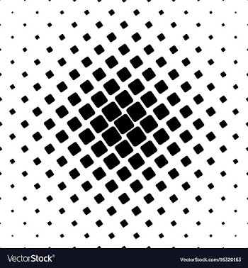 Black and white square pattern - geometrical vector image