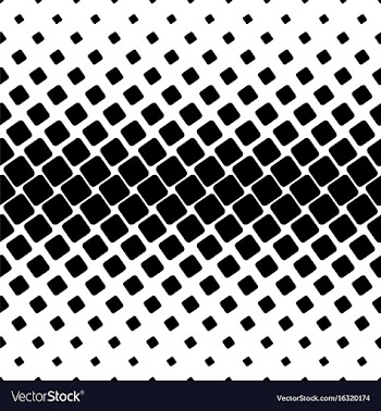 Black and white square pattern - geometrical vector image