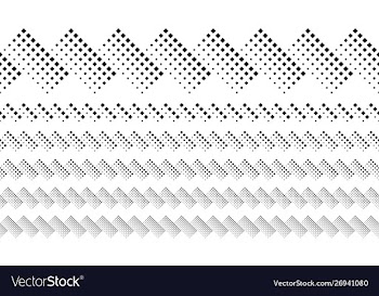 Black and white square pattern page divider vector image