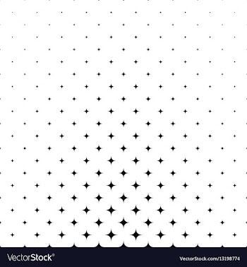 Black and white star pattern background vector image