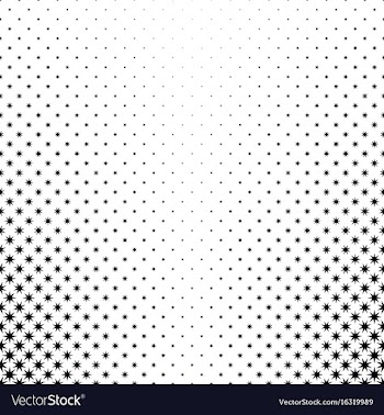 Black and white star pattern - background vector image