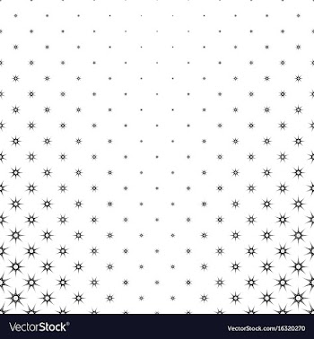 Black and white star pattern - background vector image