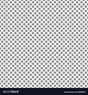 Black and white star pattern - background vector image