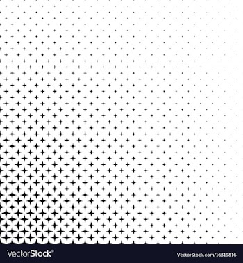 Black and white star pattern vector image