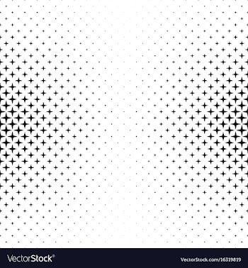 Black and white star pattern vector image