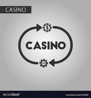 Black and white style casino chips vector image