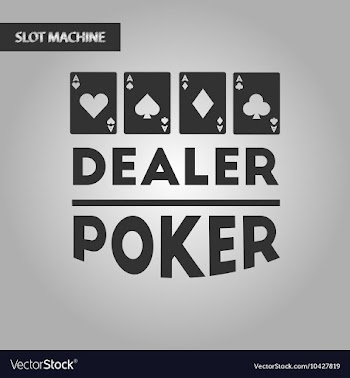 Black and white style casino dealer vector image