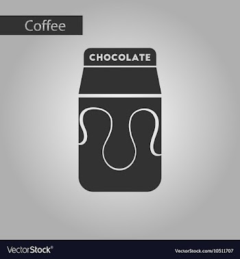 Black and white style chocolate package vector image