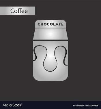 Black and white style chocolate package vector image
