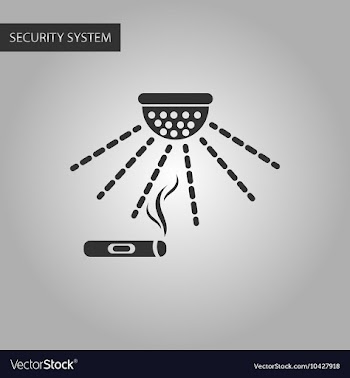 Black and white style cigar smoke alarm vector image