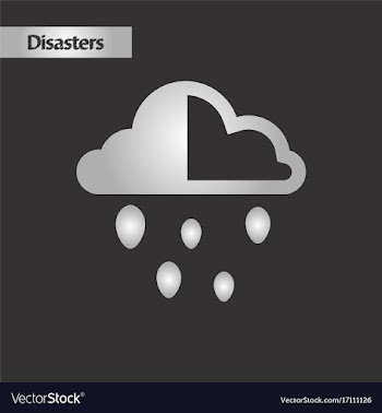 Black and white style cloud hail vector image