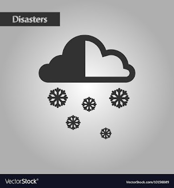 Black and white style cloud Snow vector image