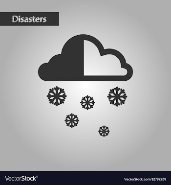 Black and white style cloud Snow vector image