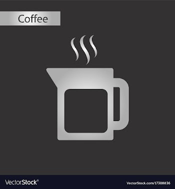 Black and white style coffee maker vector image