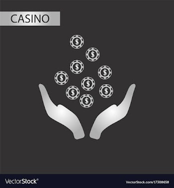 Black and white style coins in hand vector image