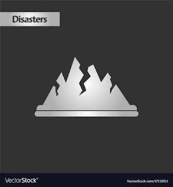 Black and white style cracks mountains vector image