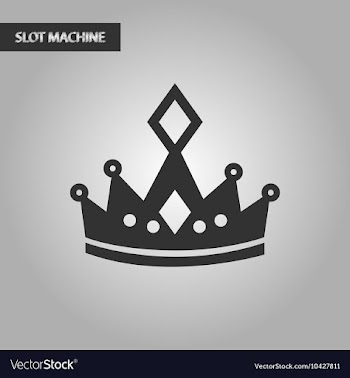 Black and white style crown royal vector image