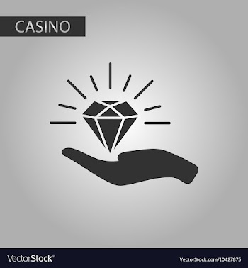 Black and white style Diamond in hand vector image