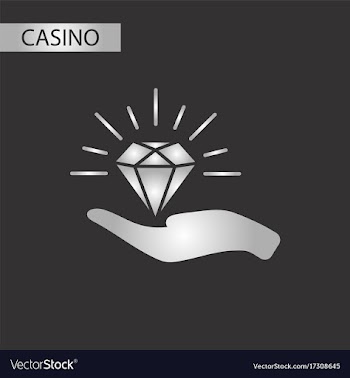 Black and white style diamond in hand vector image