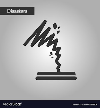 Black and white style disaster tornado vector image
