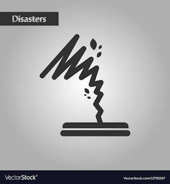 Black and white style disaster tornado vector image