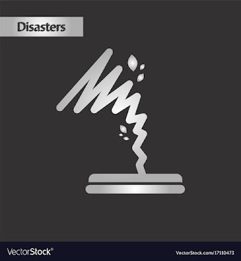 Black and white style disaster tornado vector image