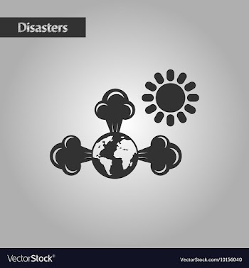 Black and white style earth greenhouse effect vector image