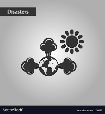 Black and white style earth greenhouse effect vector image