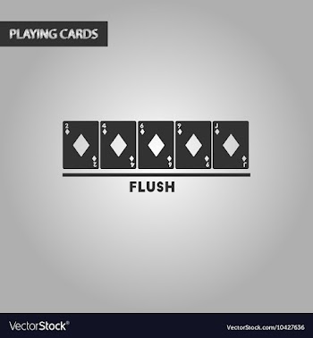 Black and white style flush cards vector image