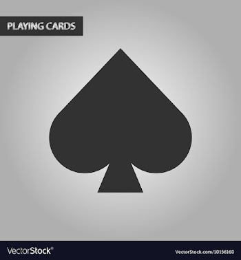 Black and white style game spades vector image